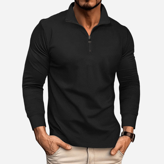 Motion-Ultra Comfortable Zipper Polo Shirt