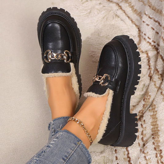 Adele Cozy Chain Loafers