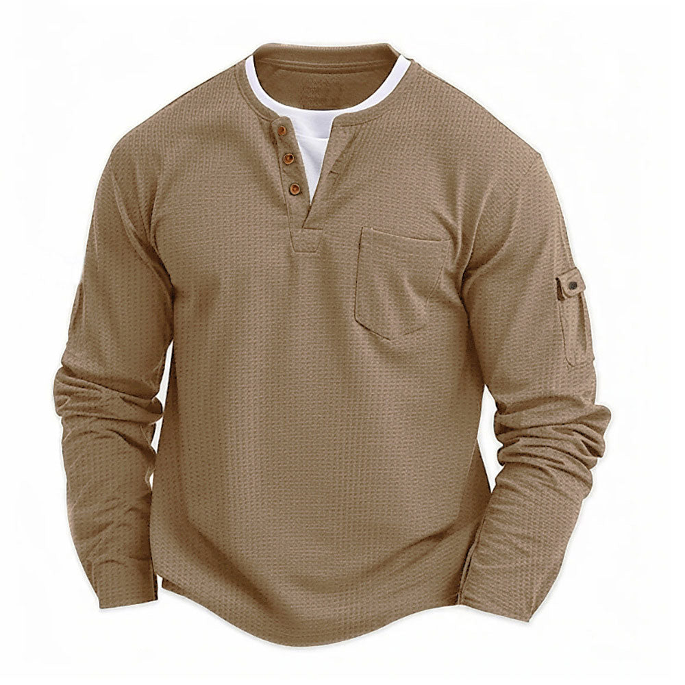 Rustic-Ultra Comfortable Henley Shirt