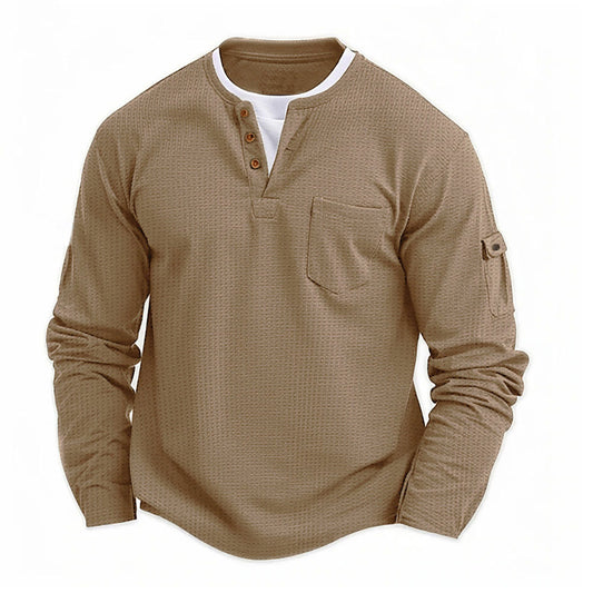 Rustic-Ultra Comfortable Henley Shirt