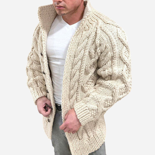Classic Chunky Cable Knit Cardigan