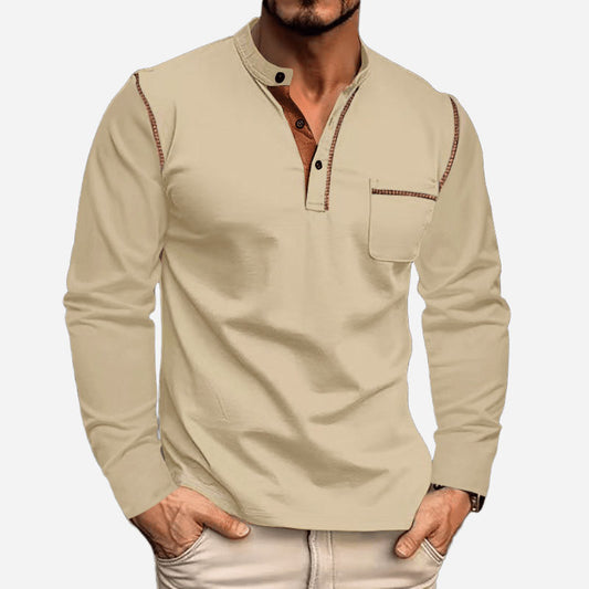 Skyline-Ultra Comfortable Henley Shirt