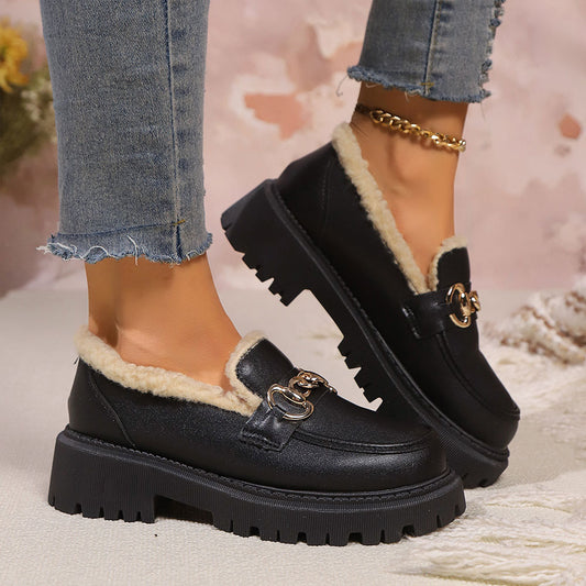 Adele Cozy Chain Loafers