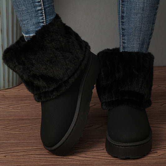 FrostEase Plush Boots – Effortless Warmth & Winter Comfort