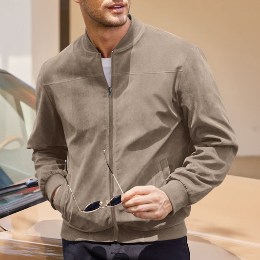 Helix-Men's Ultra Comfortable Suede Jacket