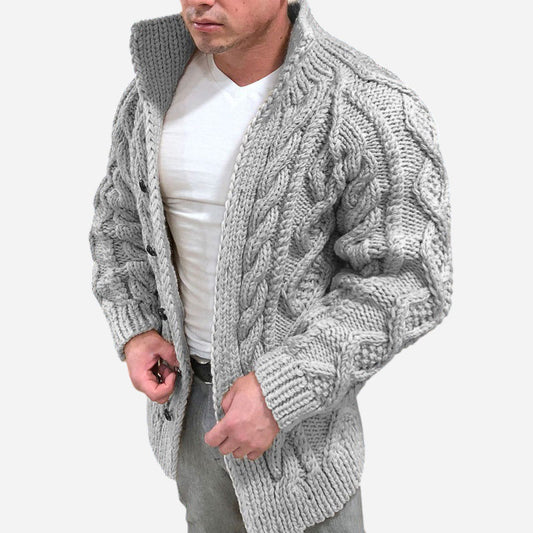 Classic Chunky Cable Knit Cardigan