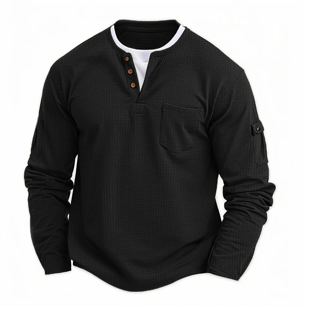 Rustic-Ultra Comfortable Henley Shirt