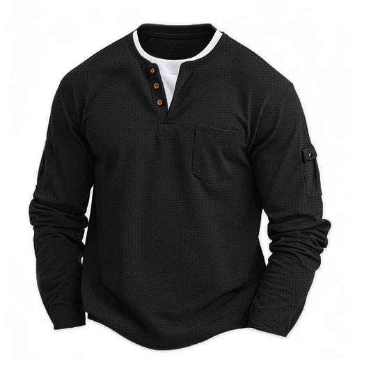 Rustic-Ultra Comfortable Henley Shirt
