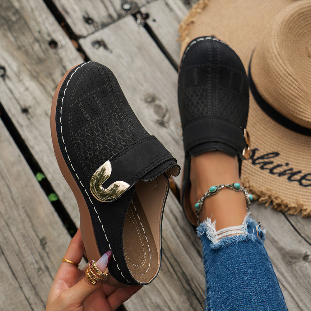 Mia - Chic Wedge Sandals