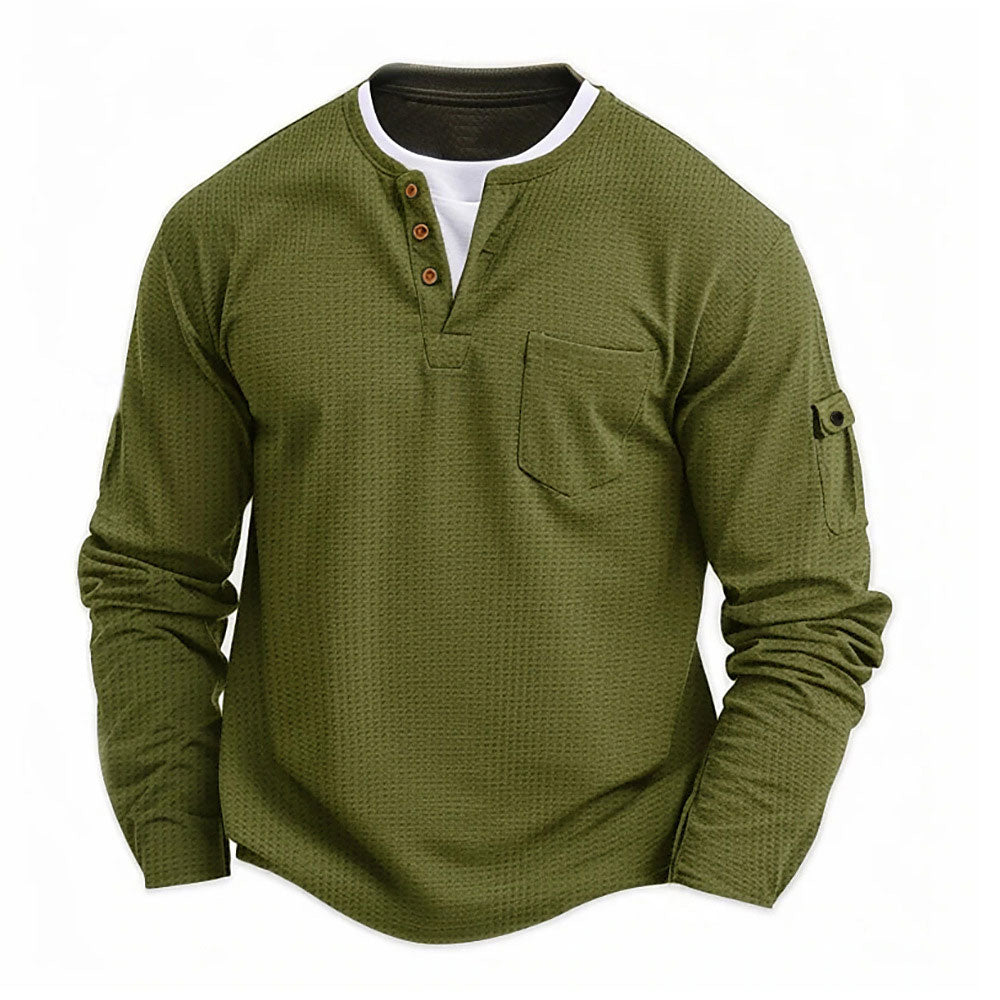 Rustic-Ultra Comfortable Henley Shirt