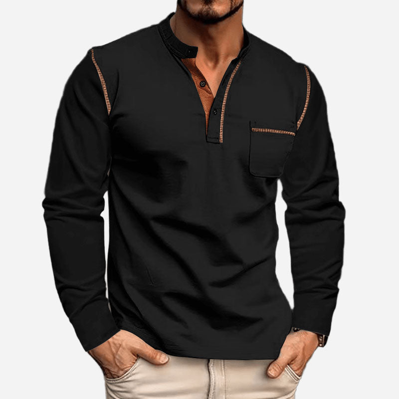 Skyline-Ultra Comfortable Henley Shirt