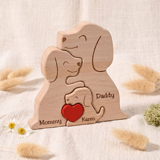 Personalized Dog Family Puzzle