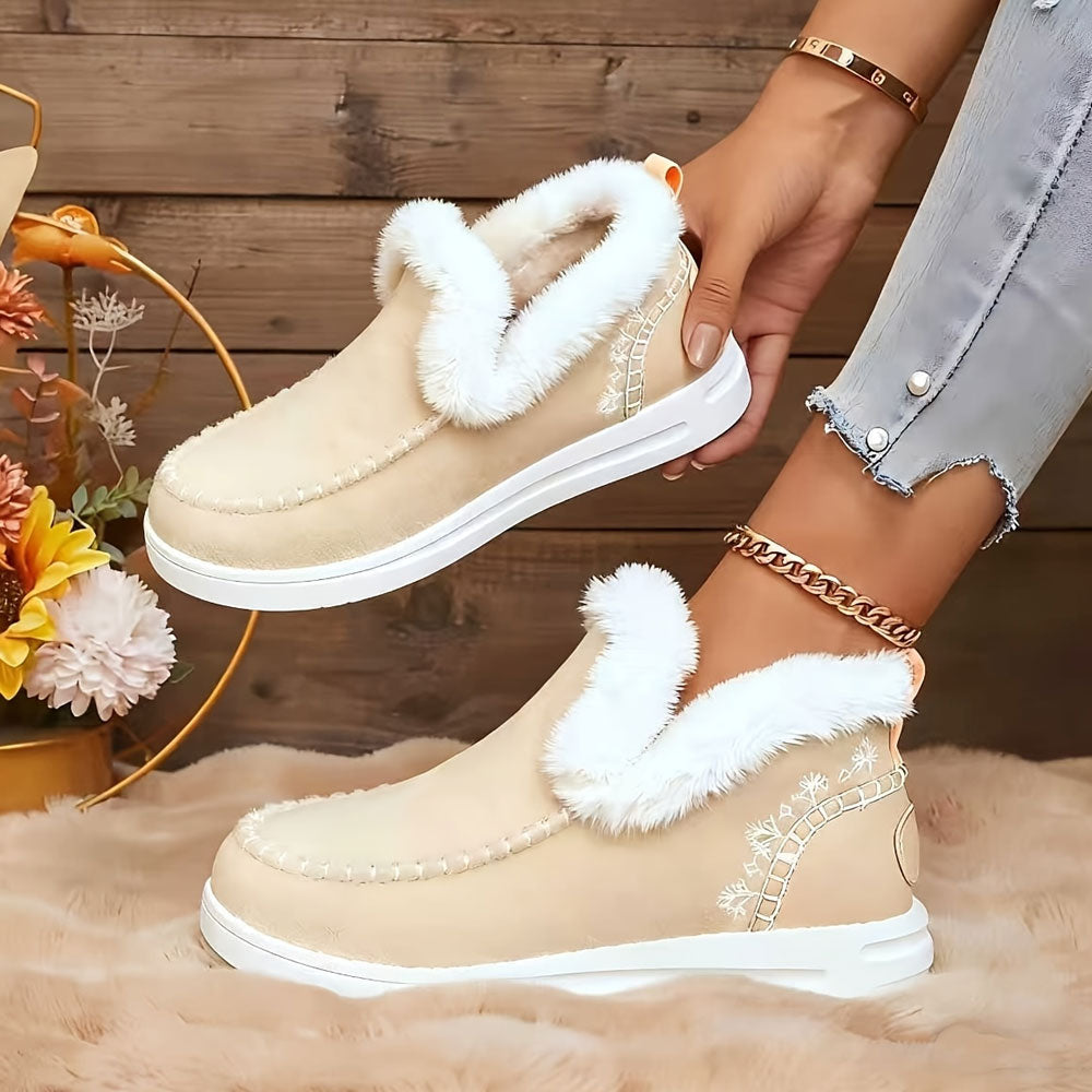 FrostHaven Cozy Boots – Plush Warmth with Everyday Elegance