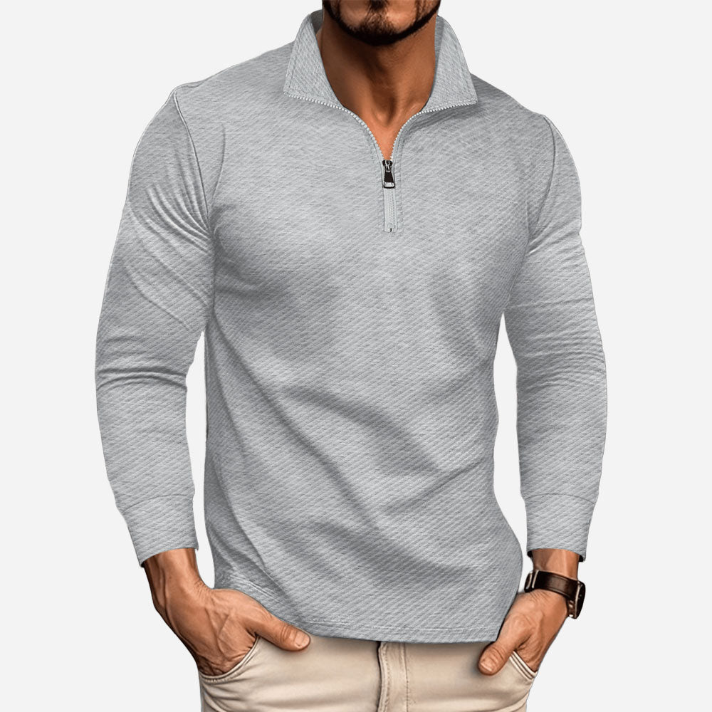 Motion-Ultra Comfortable Zipper Polo Shirt