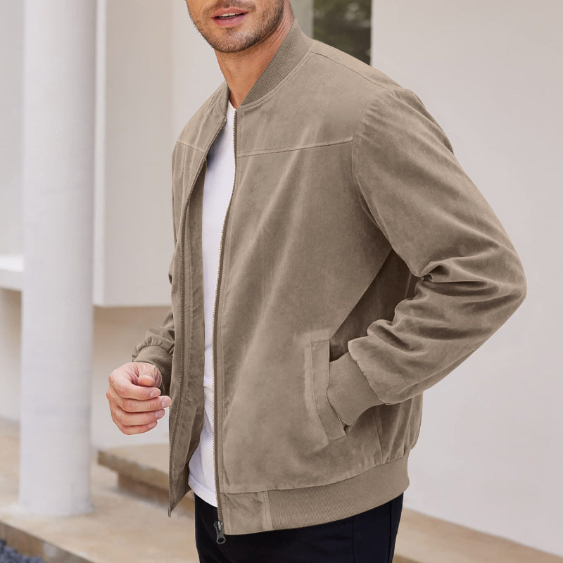 Helix-Men's Ultra Comfortable Suede Jacket