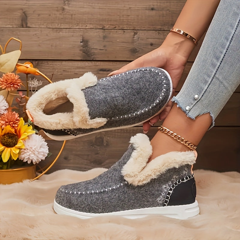 FrostHaven Cozy Boots – Plush Warmth with Everyday Elegance