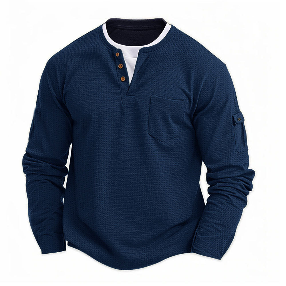 Rustic-Ultra Comfortable Henley Shirt