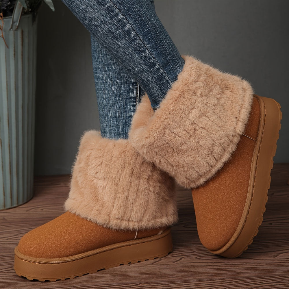 FrostEase Plush Boots – Effortless Warmth & Winter Comfort