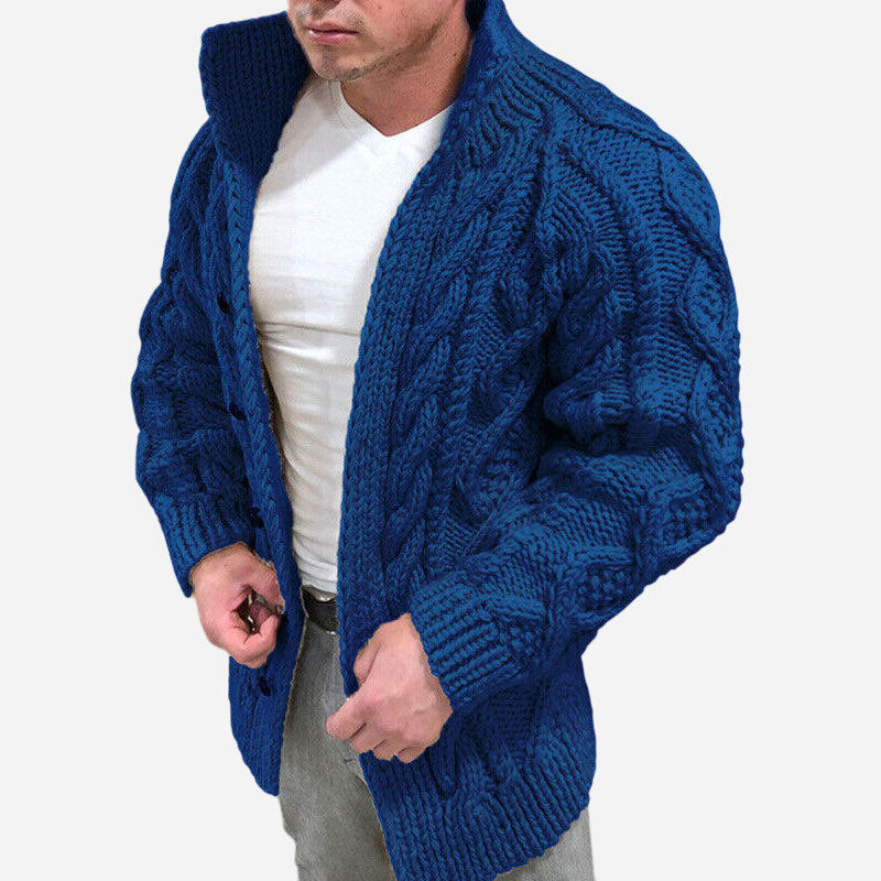 Classic Chunky Cable Knit Cardigan