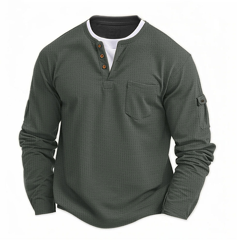 Rustic-Ultra Comfortable Henley Shirt