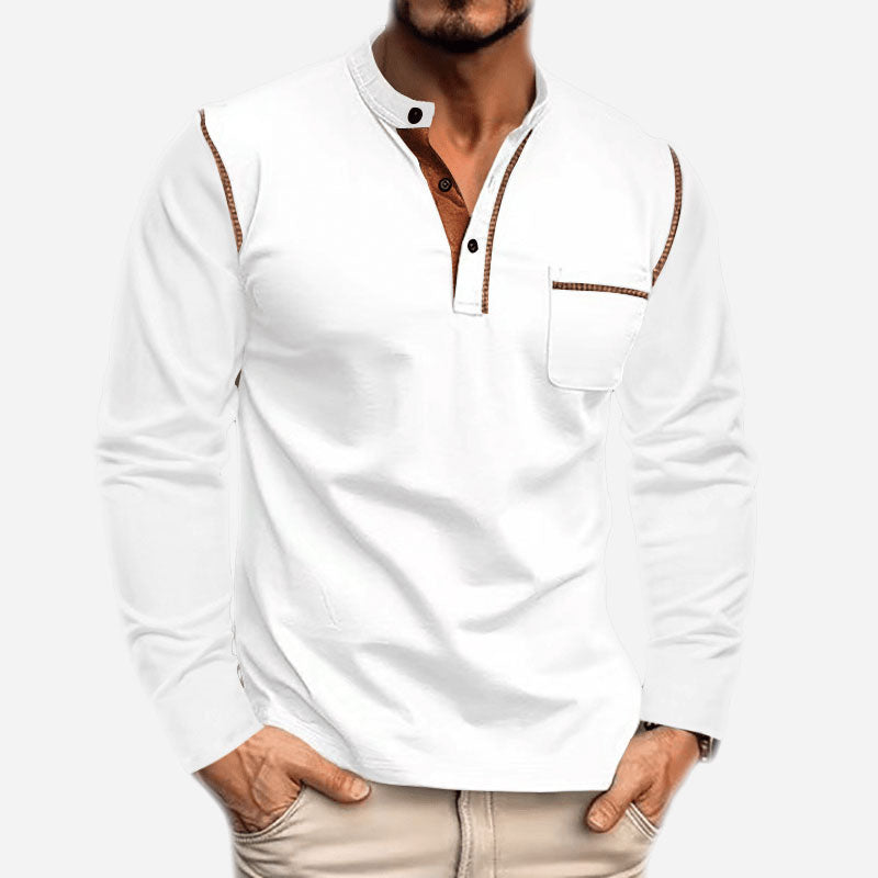 Skyline-Ultra Comfortable Henley Shirt
