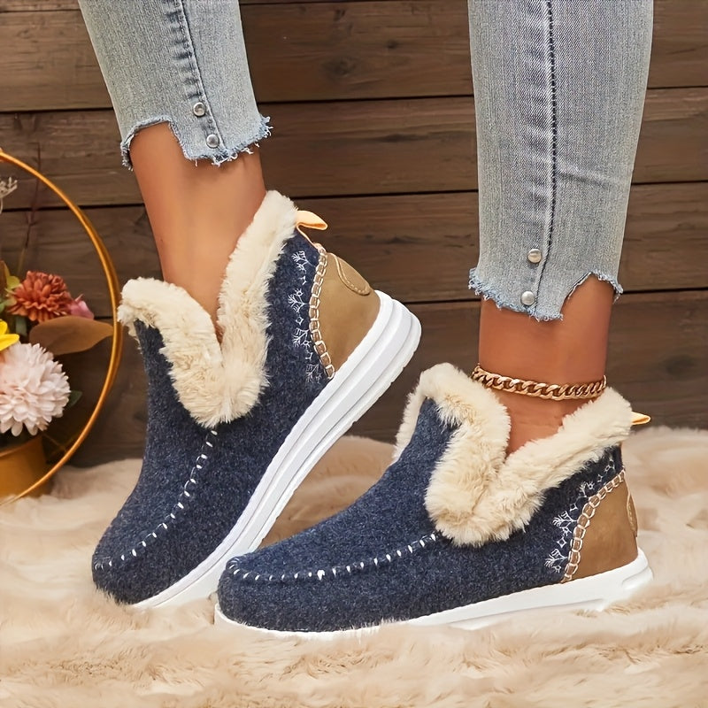 FrostHaven Cozy Boots – Plush Warmth with Everyday Elegance