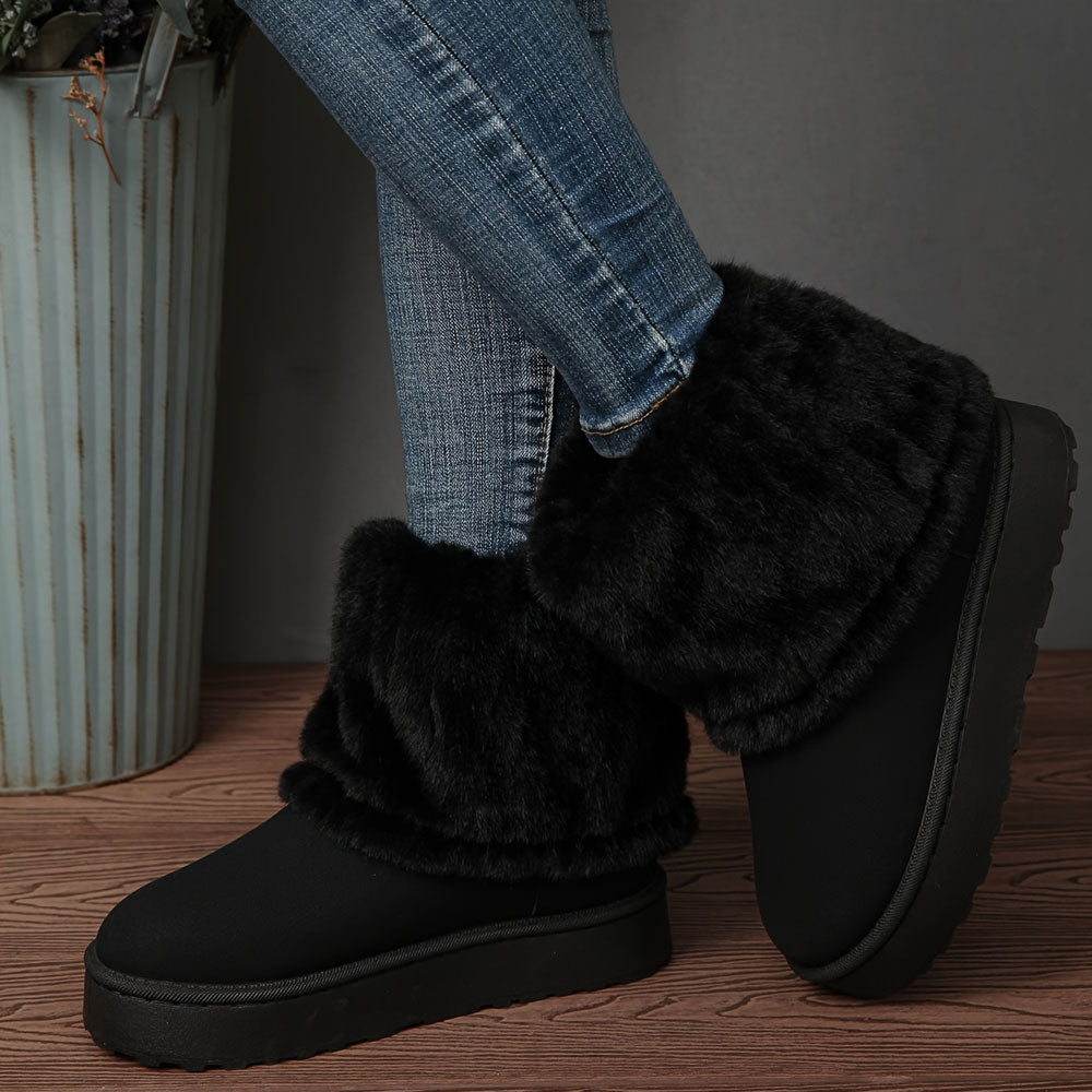FrostEase Plush Boots – Effortless Warmth & Winter Comfort