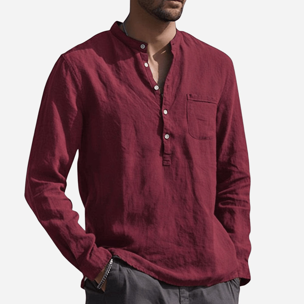 Noir-Ultra Comfortable Linen Shirt