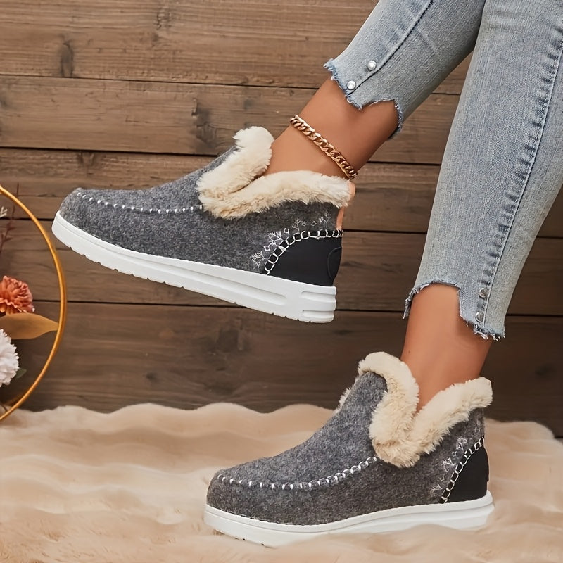 FrostHaven Cozy Boots – Plush Warmth with Everyday Elegance