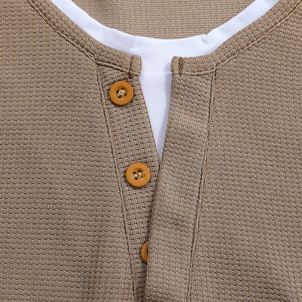 Rustic-Ultra Comfortable Henley Shirt