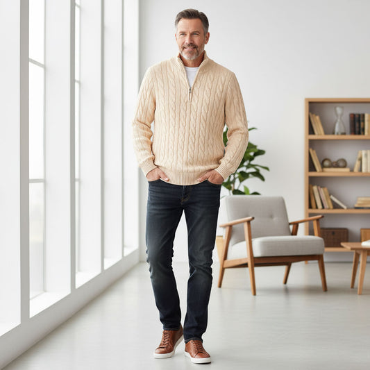 Forge-Men's Ultra Comfortable Zip Sweater