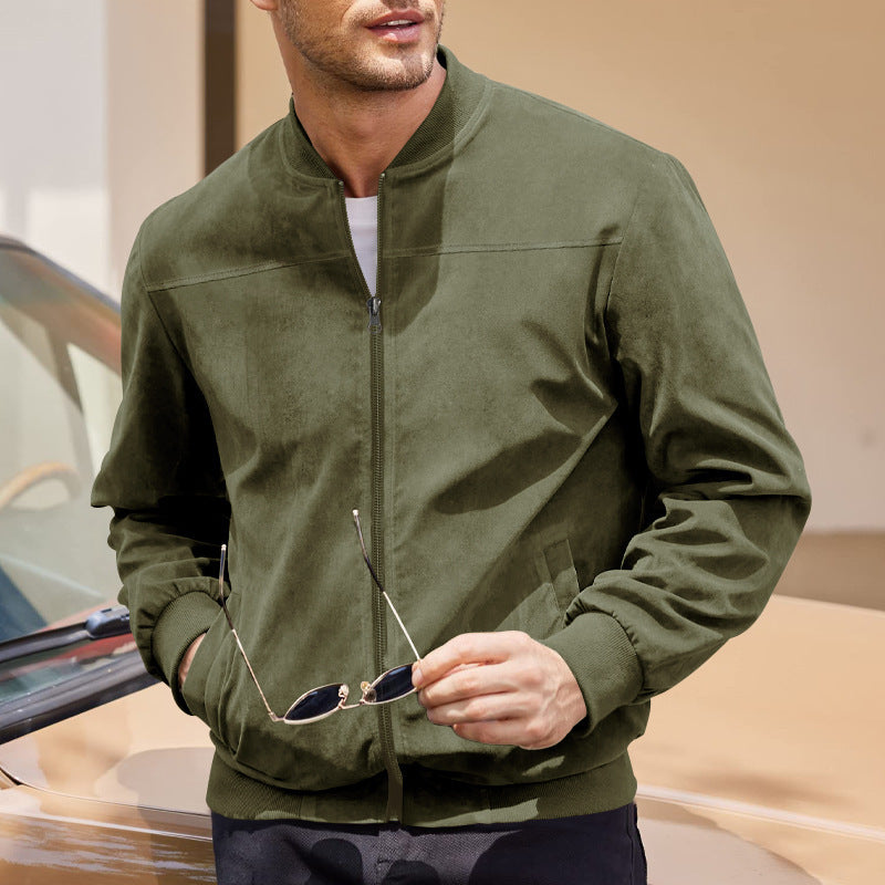 Helix-Men's Ultra Comfortable Suede Jacket