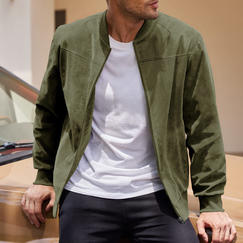 Helix-Men's Ultra Comfortable Suede Jacket