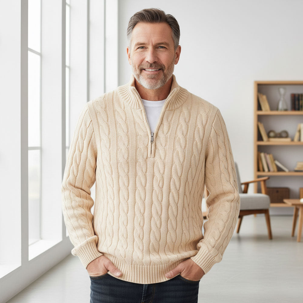 Forge-Men's Ultra Comfortable Zip Sweater
