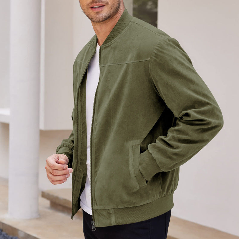 Helix-Men's Ultra Comfortable Suede Jacket