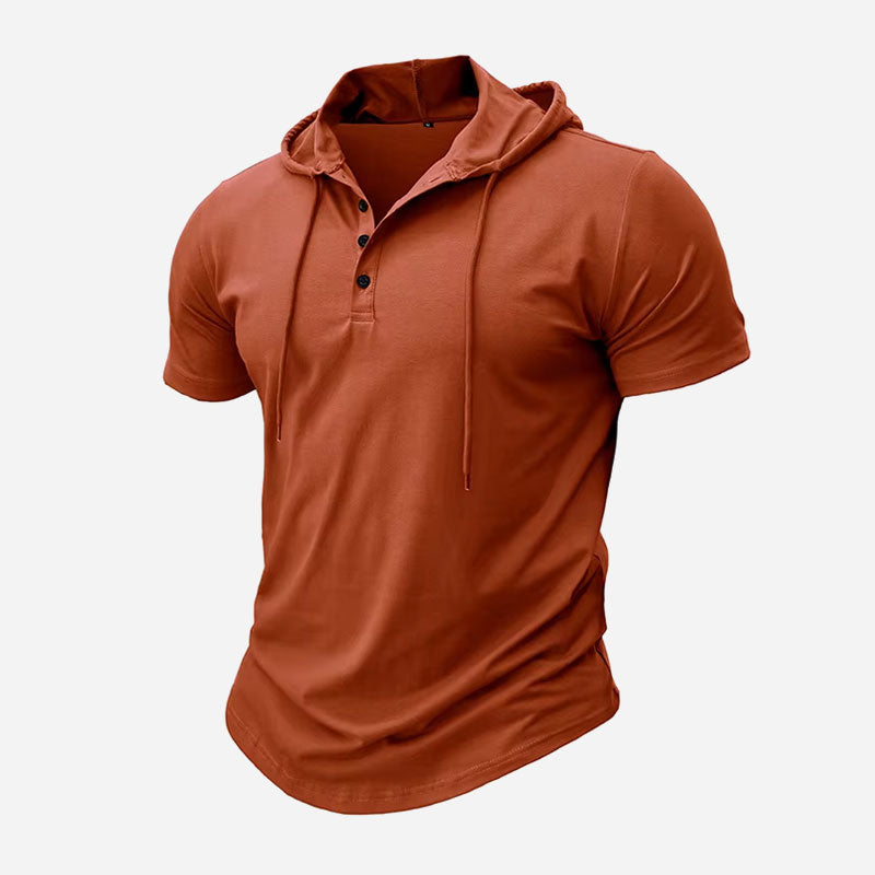 Westford Men’s Hooded Henley T-Shirt