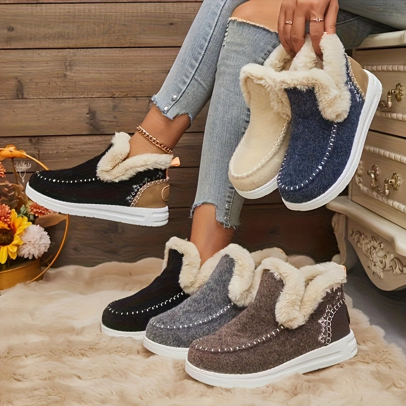 FrostHaven Cozy Boots – Plush Warmth with Everyday Elegance