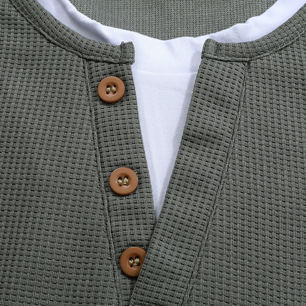 Rustic-Ultra Comfortable Henley Shirt