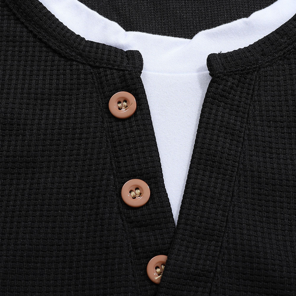 Rustic-Ultra Comfortable Henley Shirt