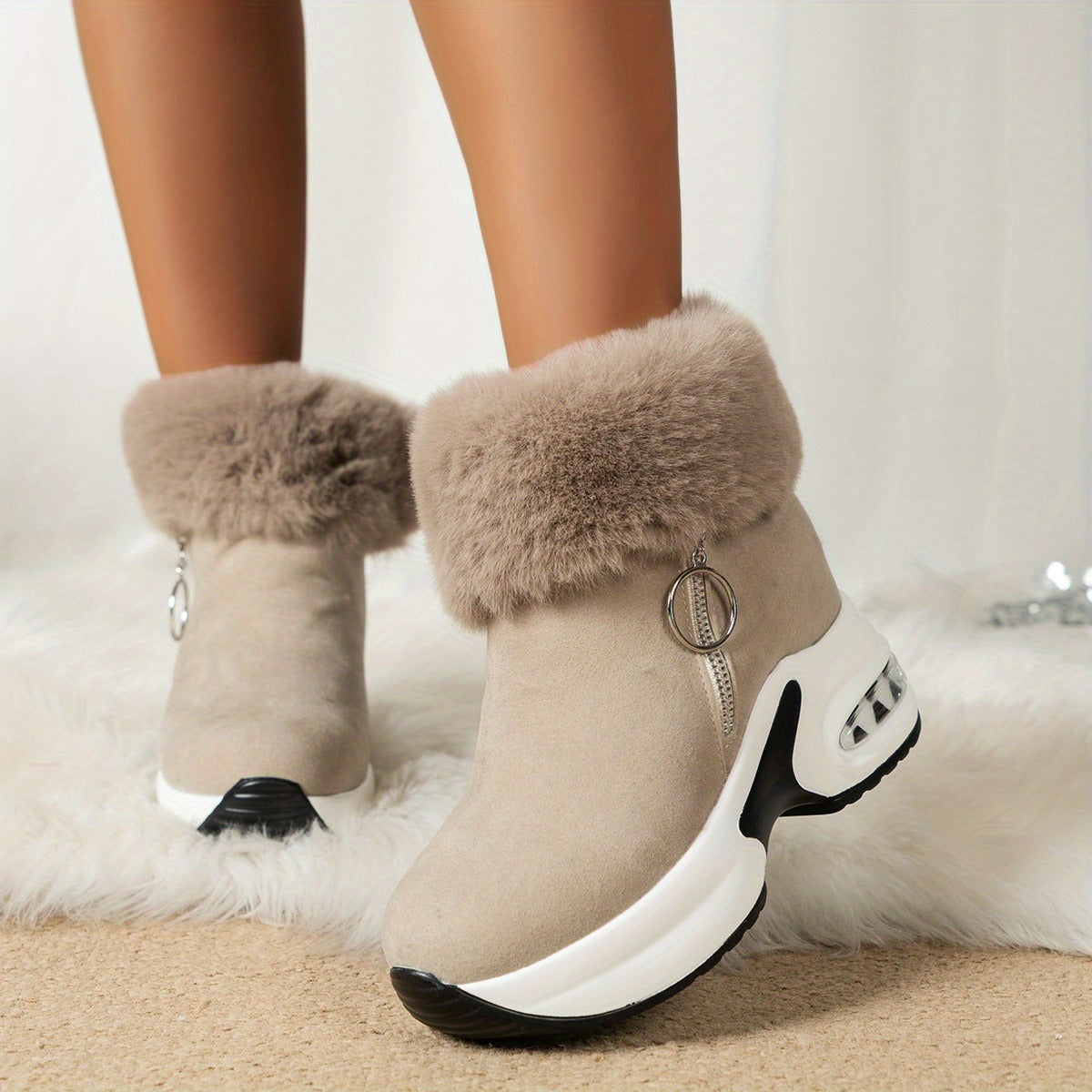 ArcticLift Warm Boots – Height, Warmth & Effortless Elegance