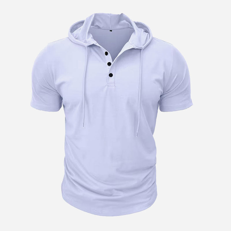 Westford Men’s Hooded Henley T-Shirt