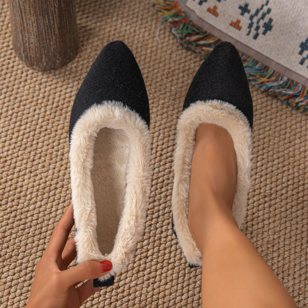 Velvet Warm Flats – Sleek Style with Gentle Support
