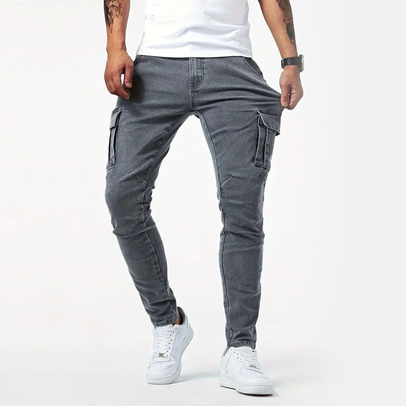 Vanguard High-Stretch Skinny Cargo Jeans
