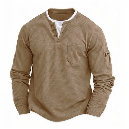 Rustic-Ultra Comfortable Henley Shirt