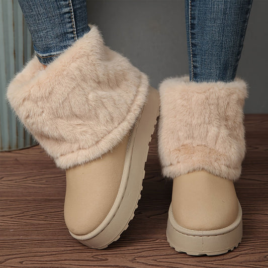 FrostEase Plush Boots – Effortless Warmth & Winter Comfort