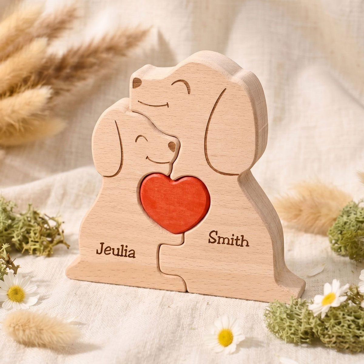 Personalized Dog Family Puzzle