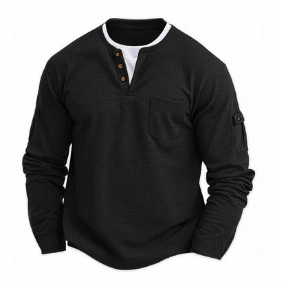 Rustic-Ultra Comfortable Henley Shirt