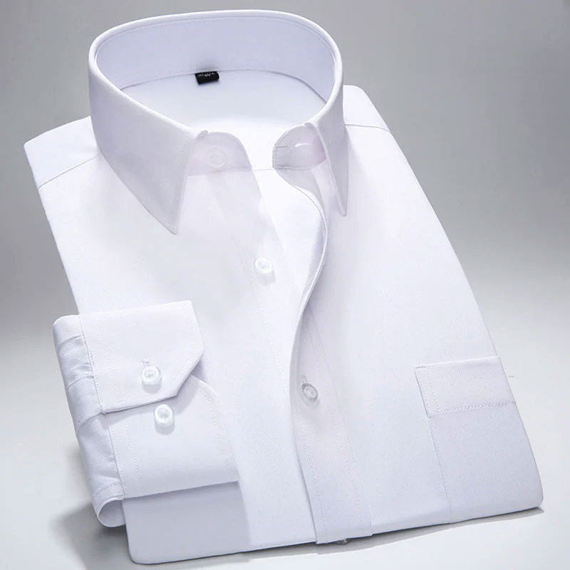 Velor Men's Classic Long Sleeve Dress Shirt