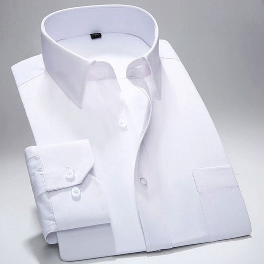 Velor Men's Classic Long Sleeve Dress Shirt