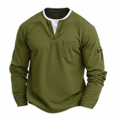 Rustic-Ultra Comfortable Henley Shirt